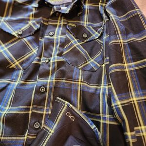 Dixxon Flannel Infectious Grooves Men's sz Small button up